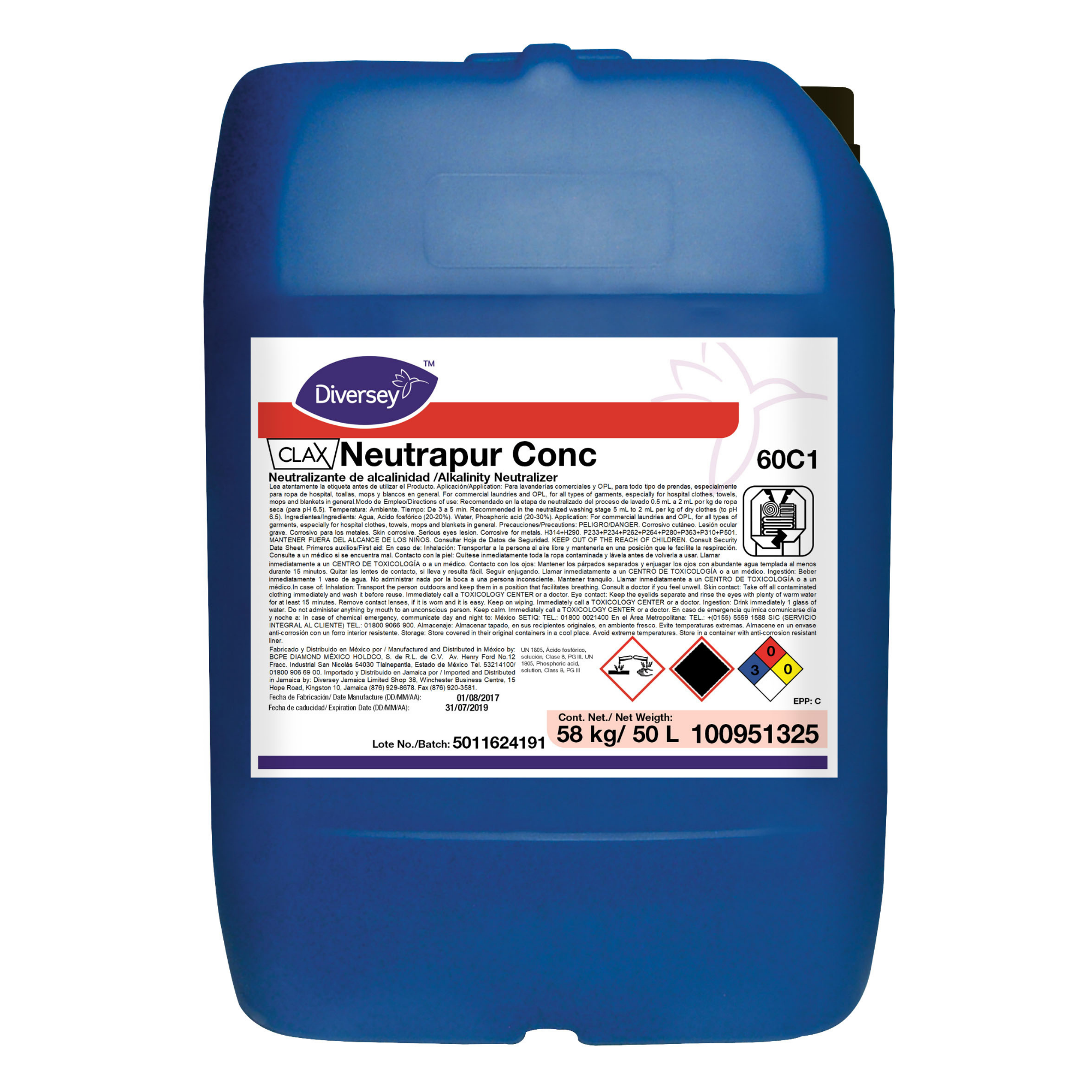 CLAX NEUTRAPUR CONC 60C1 1X50L W5016