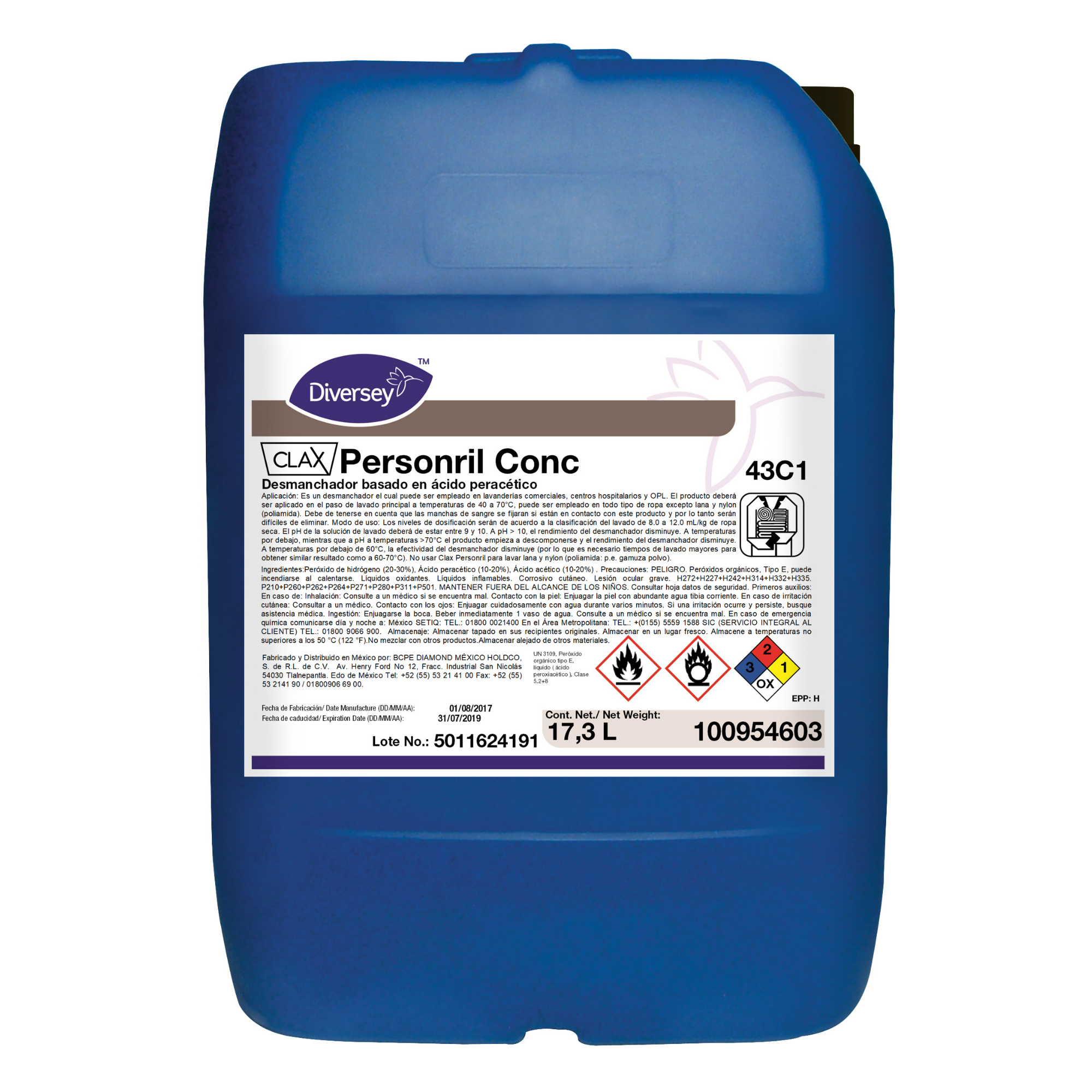 CLAX PERSONRIL CONC 43C1 1X17.3 L W5523