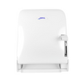 Dispensador de toalla en rollo con palanca Smart | Jofel AG10000 | Capacidad 180 m | Plástico ABS blanco