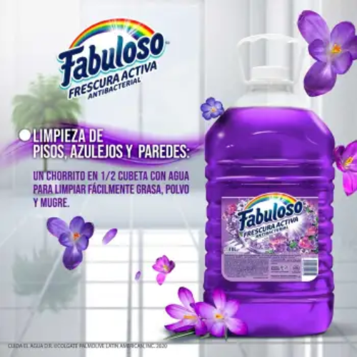 Limpiador Fabuloso de 10 lt lavanda