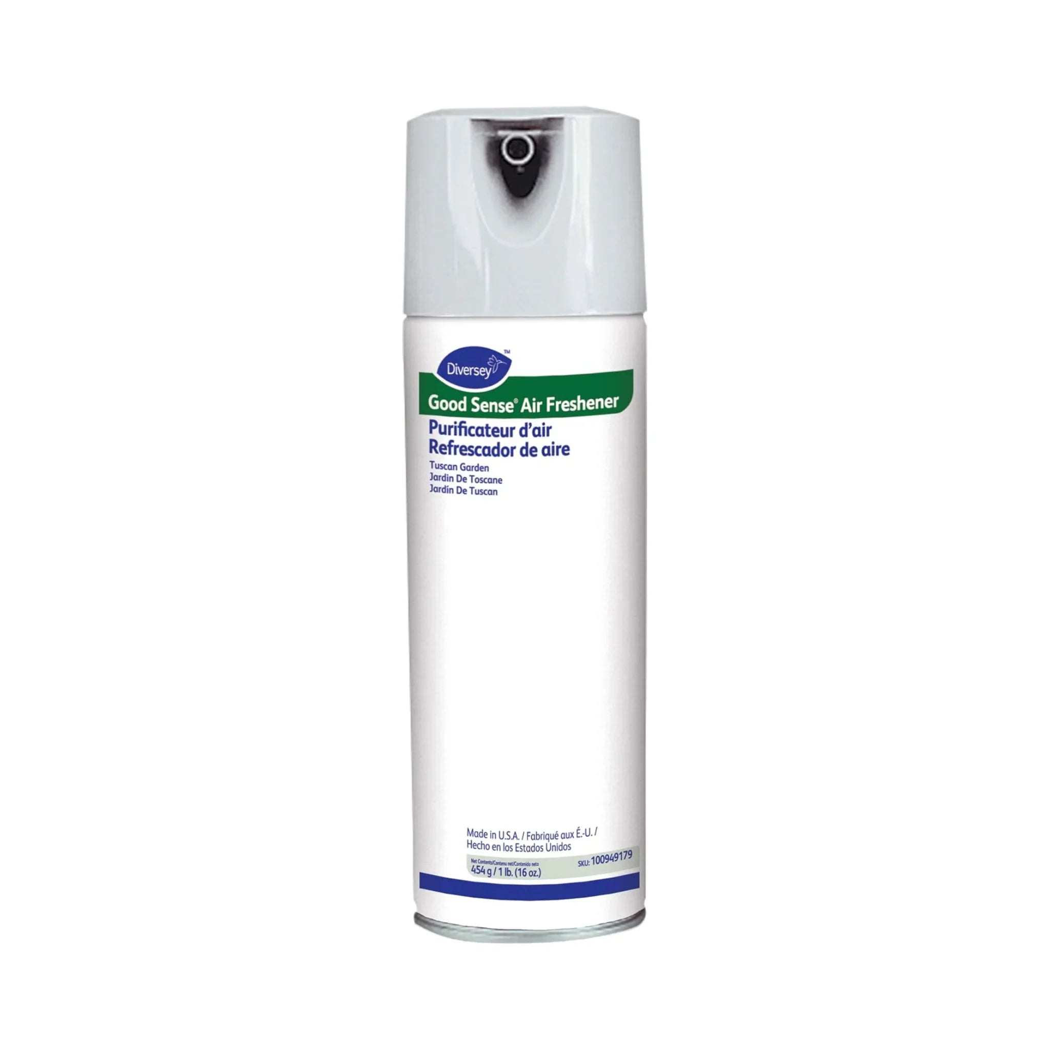 Lata de aerosol de 454g del aromatizante Good Sense Tuscan Garden de Diversey.