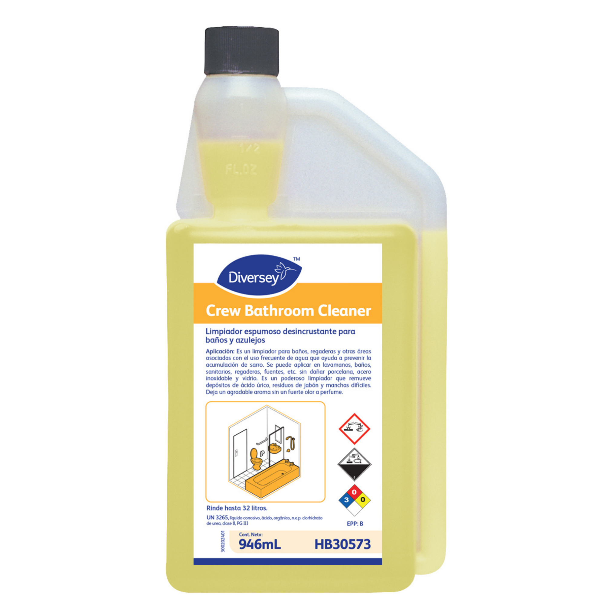 Limpiador de Baños Crew Diversey HB30573 — Botella 946ml