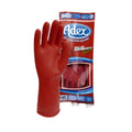 adex-guante-rojo-grabado-clasico.jpg:Guante Rojo Grabado Clásico de ADEX, mostrando su color y el grabado en la palma