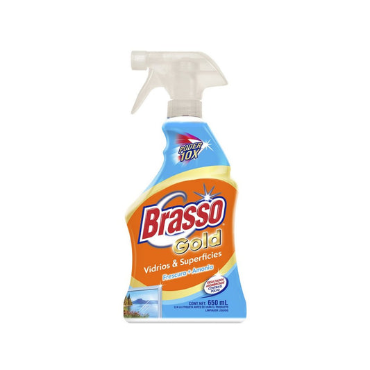 Brasso Gold Limpiador Vidrios y Superficies 650 ML - Karlan ¡Marca la Limpieza!RB-3062326