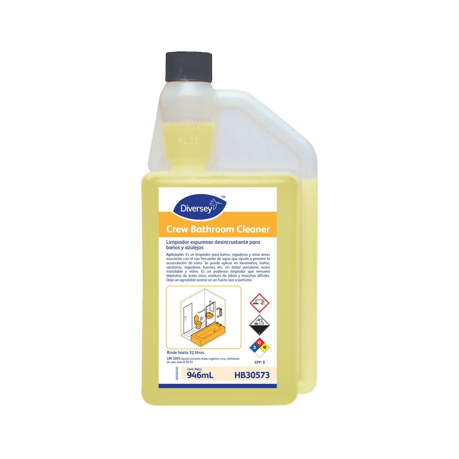 Diversey® Cuidado de Edificio Crew Bathroom Cleaner (HB30573) - Karlan ¡Marca la Limpieza!HB30573