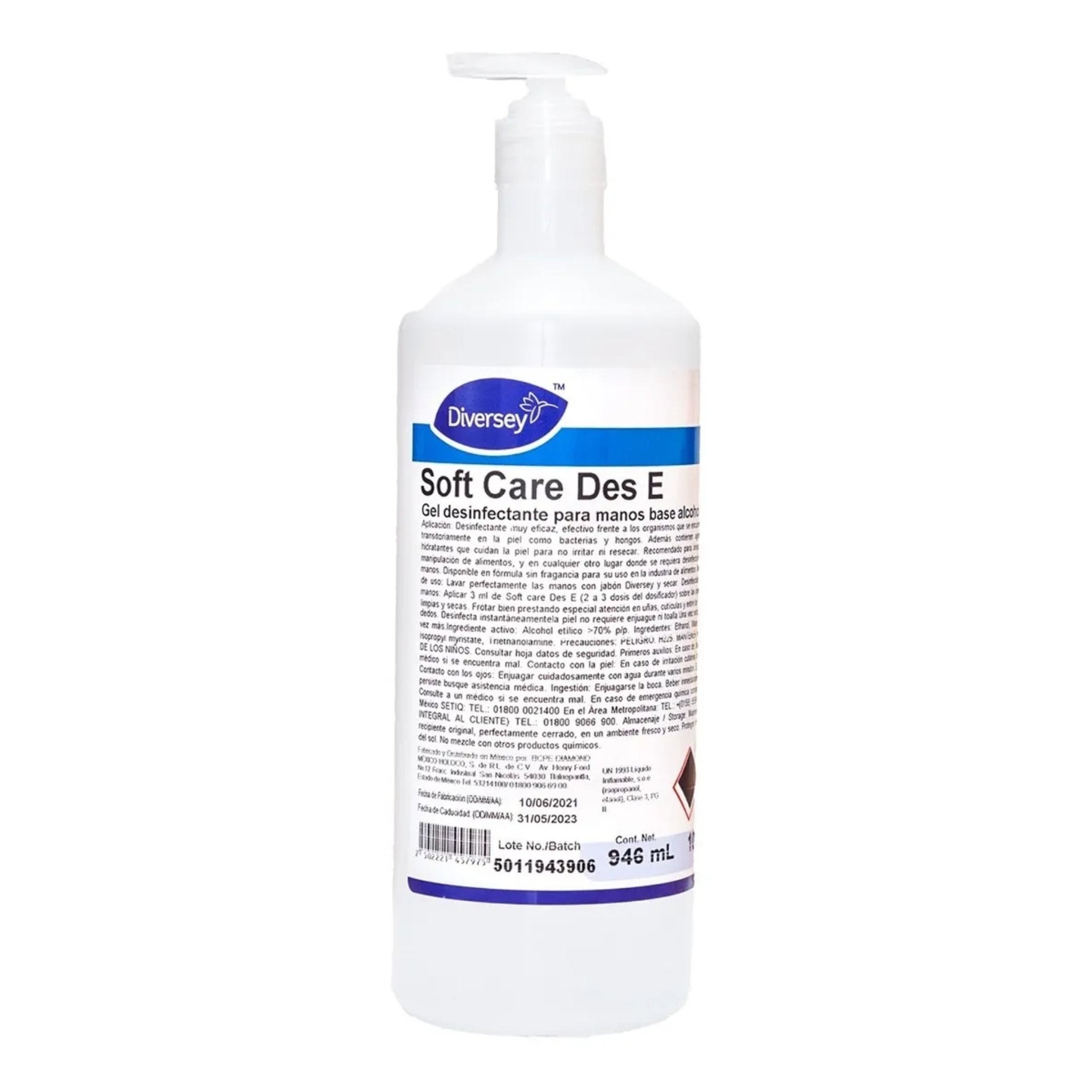 Soft Care Des E Gel Desinfectante - eShop Oficial Diversey M√©xico101101305