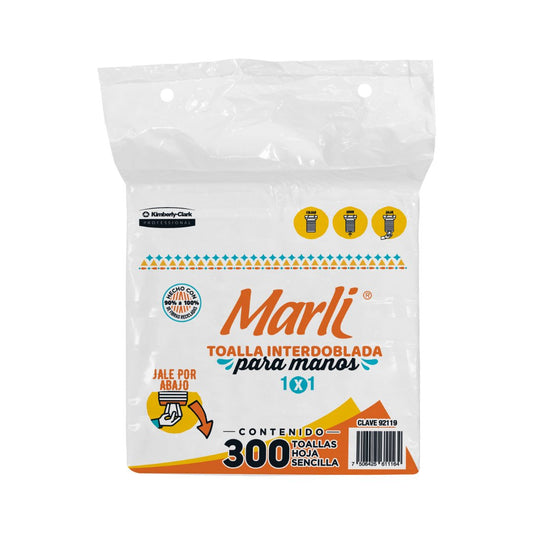 Toalla Interdoblada para Manos 1x1 Marli® (92119) - Karlan ¡Marca la Limpieza!92119