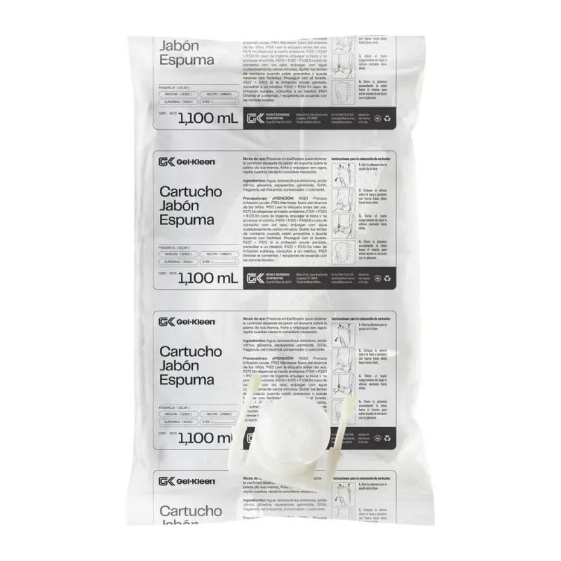 Cartucho Jabón Espuma Antibacterial para Manos