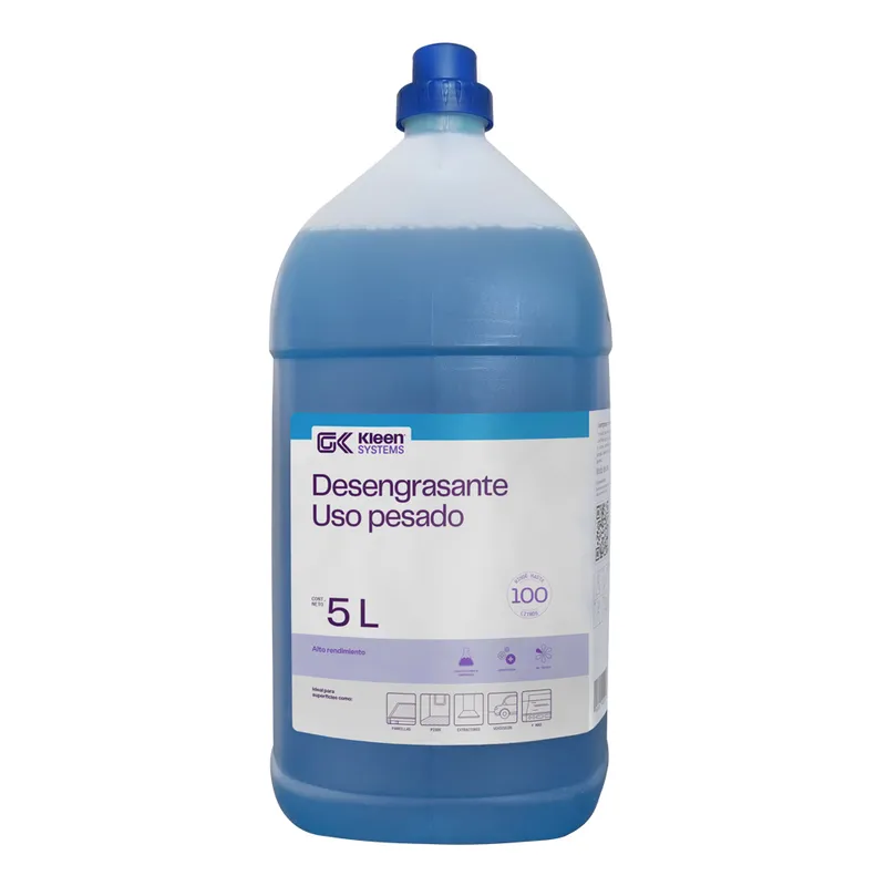 DESENGRASANTE USO PESADO 5 L - Desengrasante concentrado para grasas minerales y vegetales
