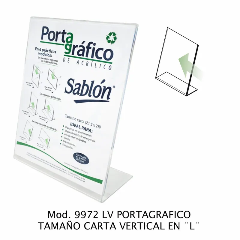 Portagráfico de Mesa Vertical — Con Gráfico Inclinado