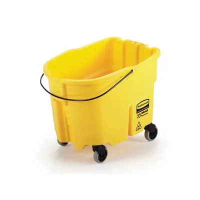 Cubeta WaveBrake® con ruedas, 33 Litros Amarillo