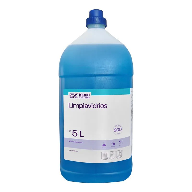 LIMPIAVIDRIOS 5 L - Limpiador concentrado para vidrios y cristales, libre de amoníaco
