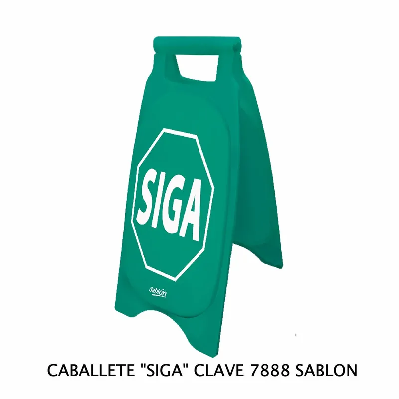 Caballete de Plástico Rígido — Señal: Siga