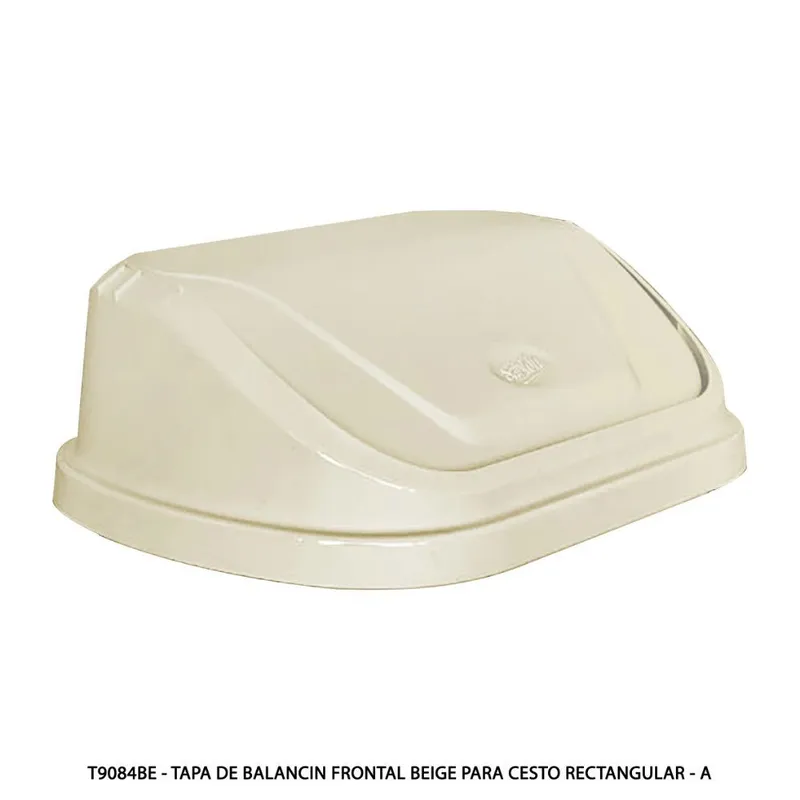 Bote de basura rectangular — Tapa de Balancin Frontal — Para Bote de Basura Rectangular