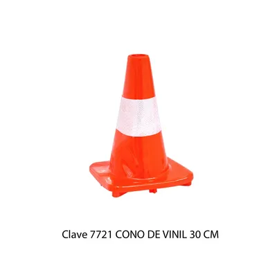 Cono de Vinil con Reflejante — peso 500 gr