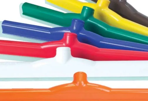 Jaladores de Hule Espuma para Pisos Base Plástica Hygienic | Medida 75-cm · Azul | El Castor | FI75-B