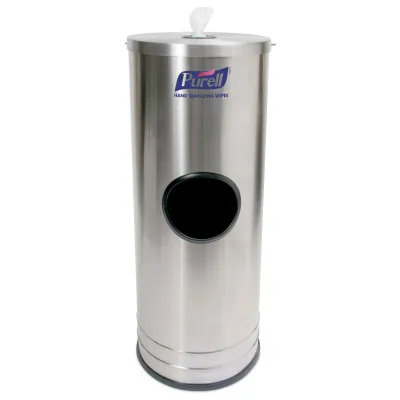 Despachador con Pedestal de Acero Inoxidable PURELL® para Toallitas Sanitizantes de Manos
