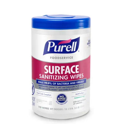 Toallitas Sanitizantes de Superficies PURELL® para Servicio de Alimentos