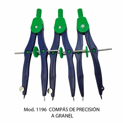 Compás de Precisión a Granel — Color Azul con verde