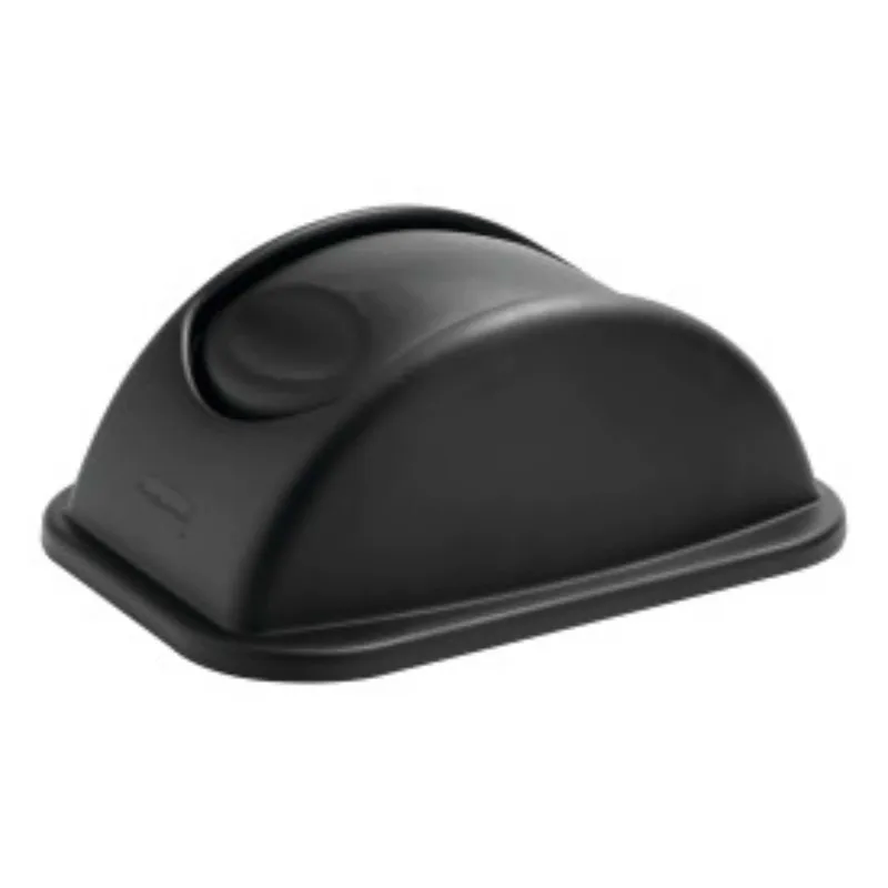 Tapa Untouchable® para Cesto de basura para escritorio, Negro, Mediano