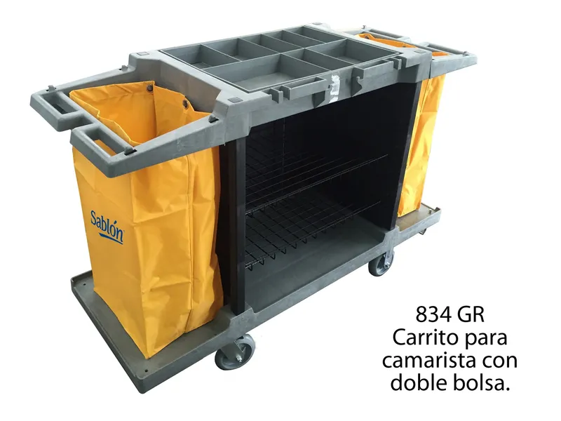Carrito para Camarista — Doble Bolsa