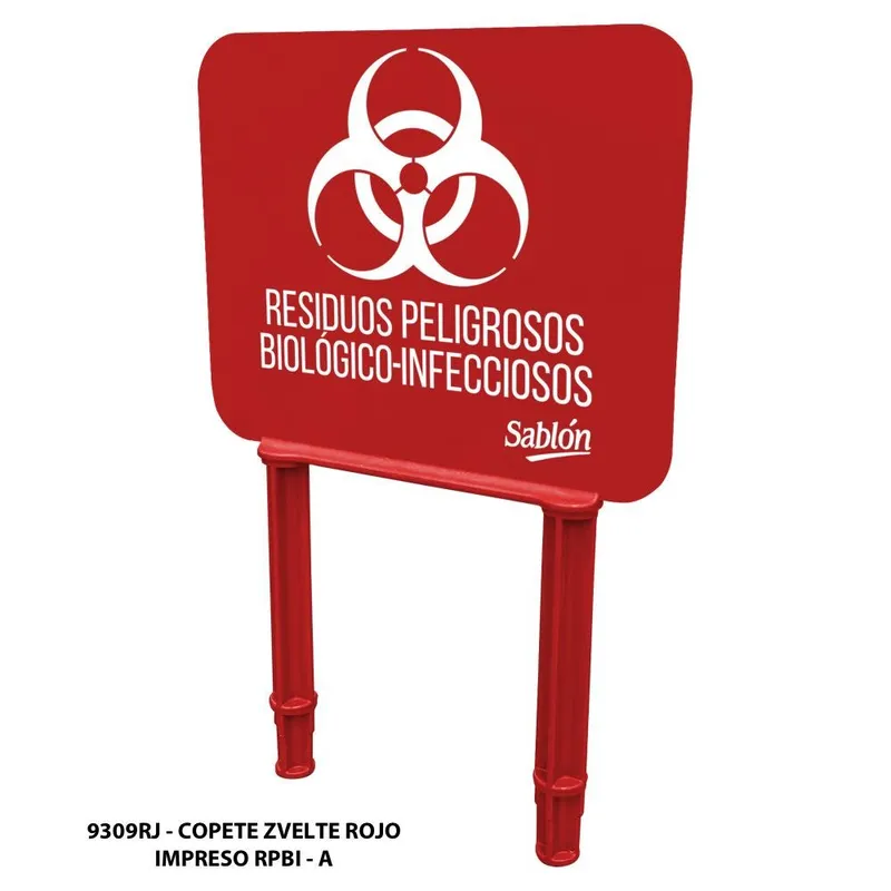 Copete Rojo para Bote Zvelte 87 Litros — Impreso Rpbi