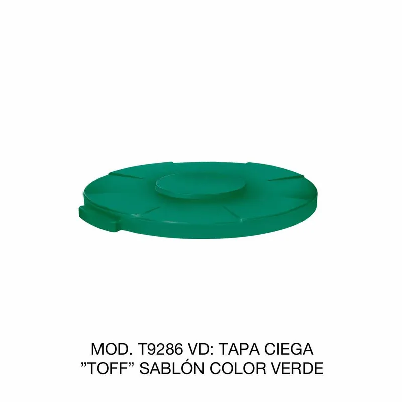 Contenedor de basura TOFF — Tapa Color Verde