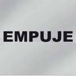 Señal de Empuje — Señal de Aluminio Adherible — Visibilidad de 0 a 3.5 metros