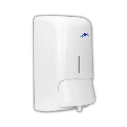 JABONERA ESPUMA AZUR RELLENABLE BLANCA LOGO JOFEL
