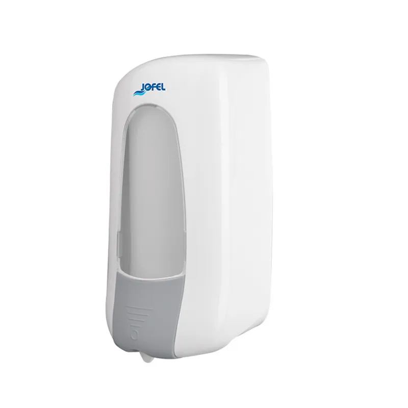 Dispensador de jabón en gel Atlántica | Jofel AC95000 | Para cartucho 800 ml | Plástico ABS blanco