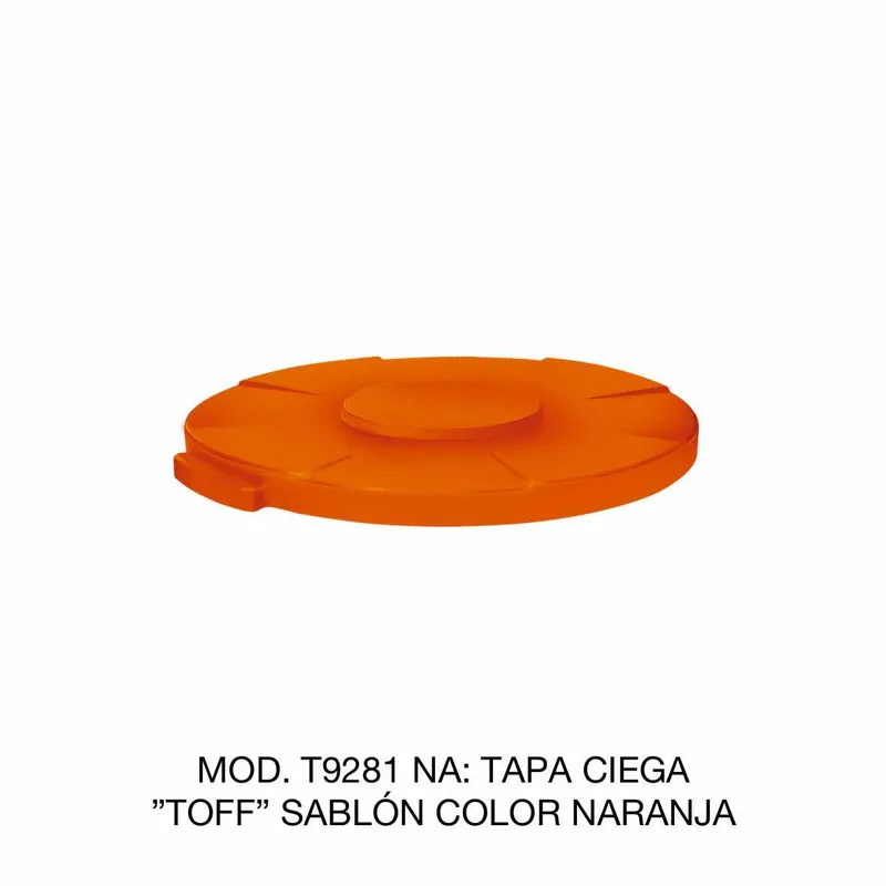 Contenedor de basura TOFF — Tapa Color Naranja