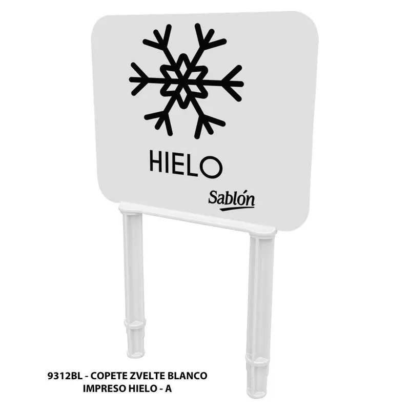 Copete Blanco para Bote Zvelte 87 Litros — Impreso Hielo