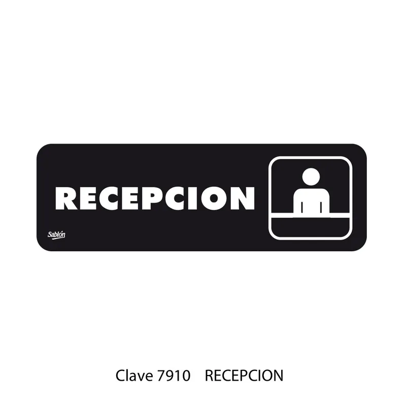 Señal de recepción — Placa Rígida Autoadherible Chica — Visibilidad de 0 a 5 metros