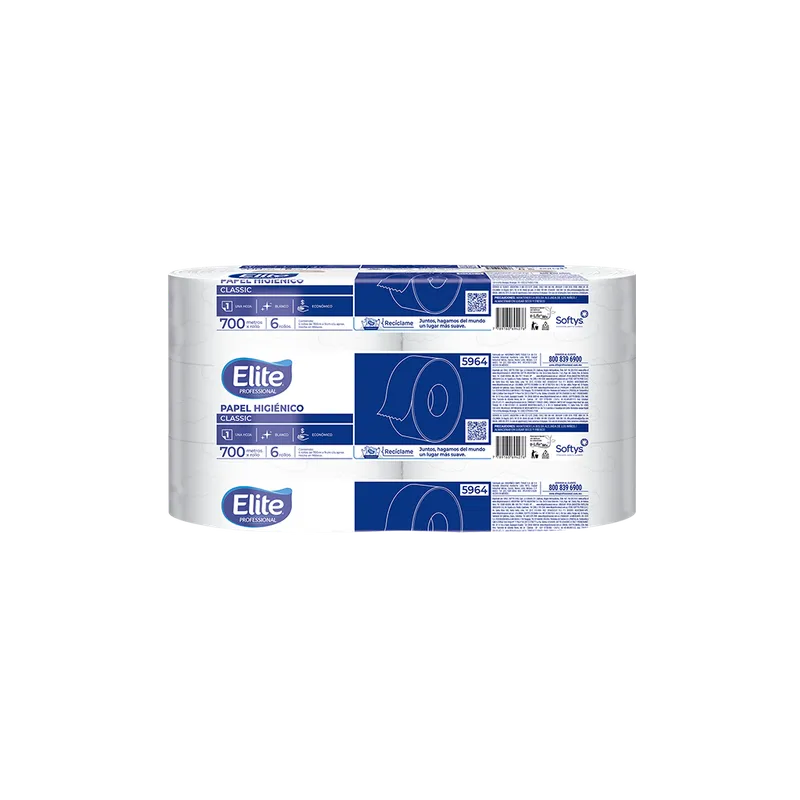 Papel Higiénico Jumbo Classic Hoja Sencilla 700 mts