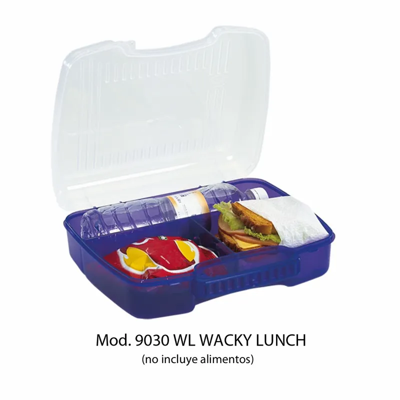 Lonchera Wacky Lunch — Colores (Rosa, Morado, Verde, Azul Turquesa)