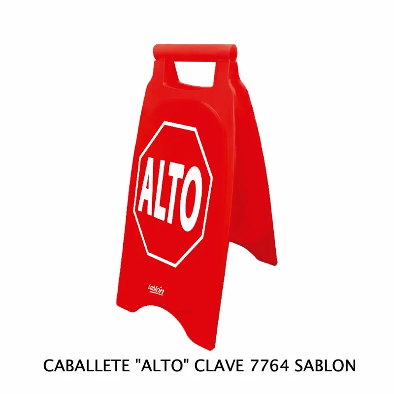 Caballete de Plástico Rígido — Señal: Alto