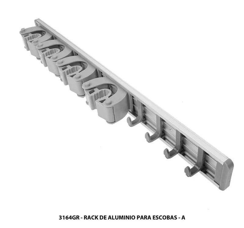 Rack de Aluminio para Escobas