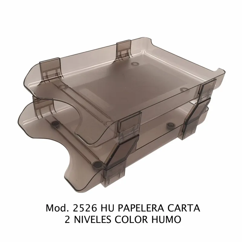 Charola papelera Tamaño Carta — 2 Niveles — Incluye laterales y patas protectoras