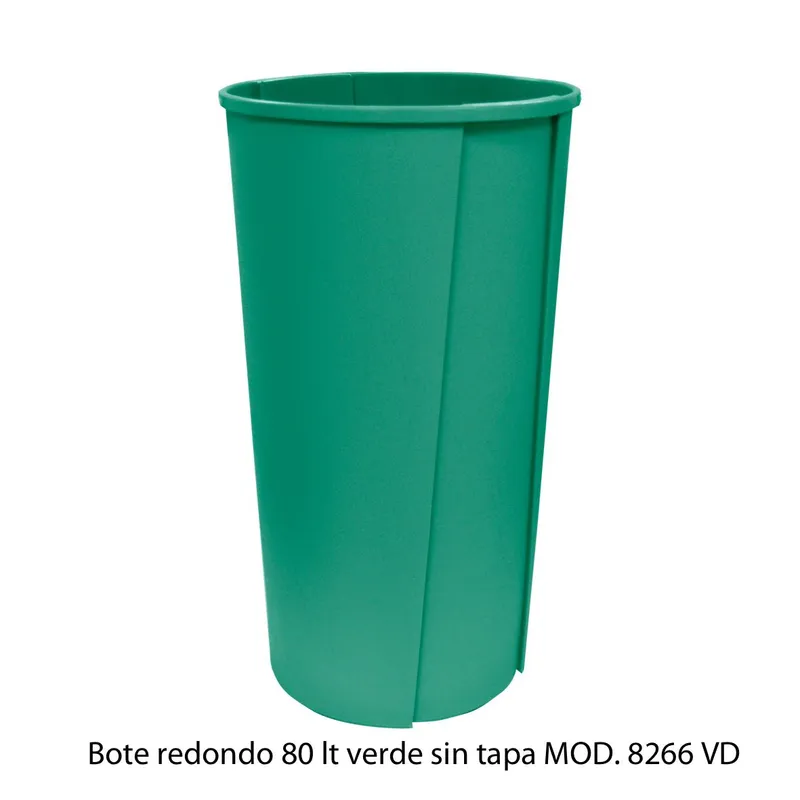 Bote de Basura Redondo Grande — 80 litros — Sin Tapa