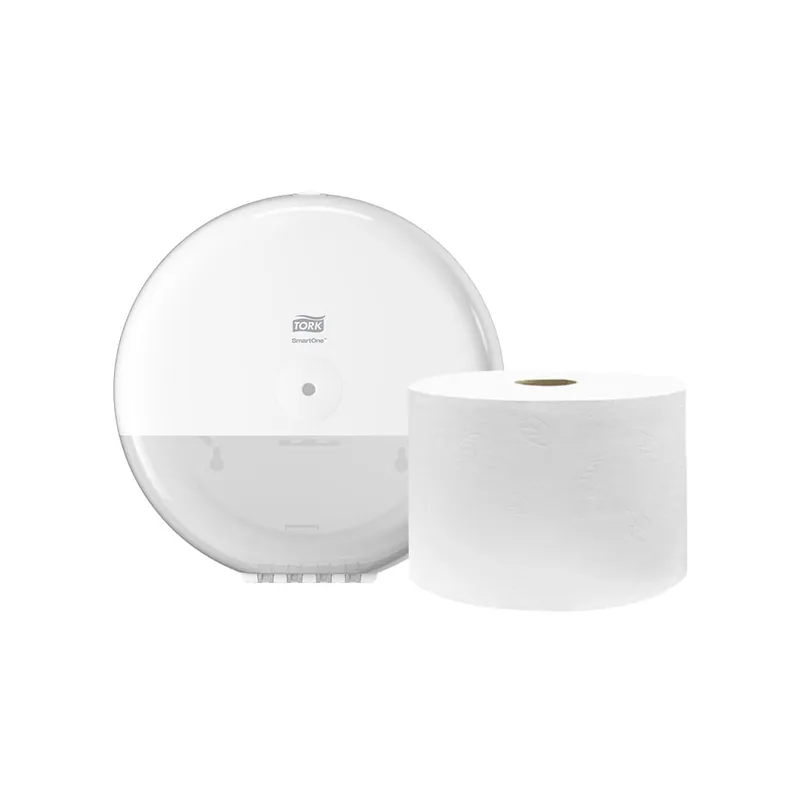 Tork® SmartOne Dispensador de Papel Higiénico Fluido Céntrico Maxi + Caja con 6 Rollos 207 m c/u