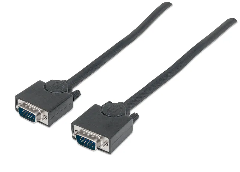 Cable MAN VGA 8mm HD15 M-M 1.8m