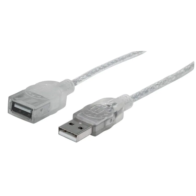 Extension MAN USB V2.0 Plata 1.8 m